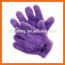 Gants de séchage de cheveux en microfibre pourpre